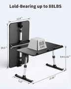 Laptop Desk for Bed,  Height & Angle Adjustable Laptop Stand for Bed,