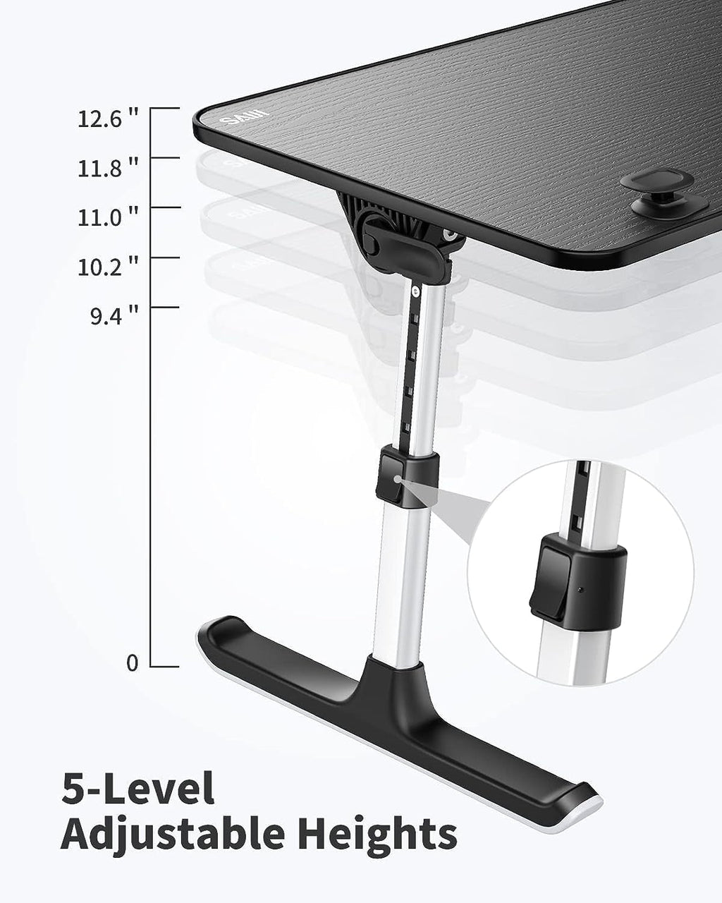 Laptop Desk for Bed,  Height & Angle Adjustable Laptop Stand for Bed,