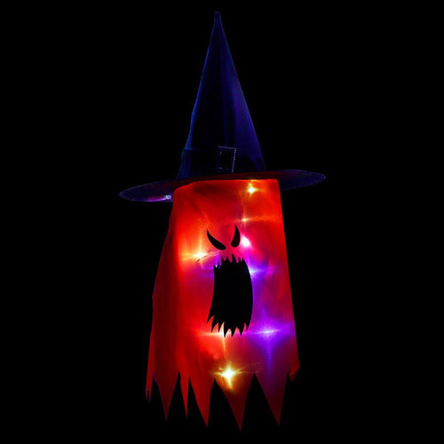 Halloween Colorful Glowing Wizard Hats Decorative Accessory