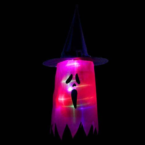 Halloween Colorful Glowing Wizard Hats Decorative Accessory